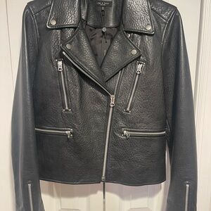 rag & bone Black Leather Jacket